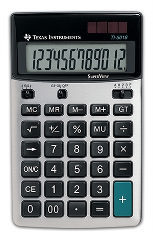 Texas Instruments Ti-5018 SV -pöytälaskin